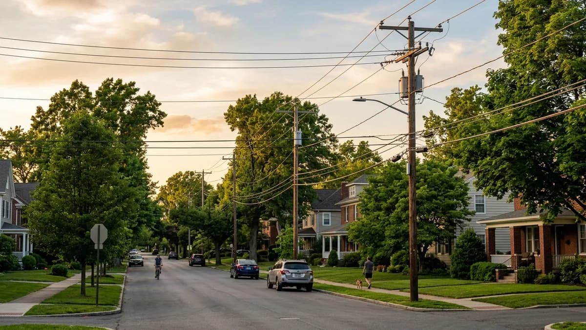 Residential electricity service in Rhode Island Residential power lines delivering electricity in Rhode Island - Electricity Rates