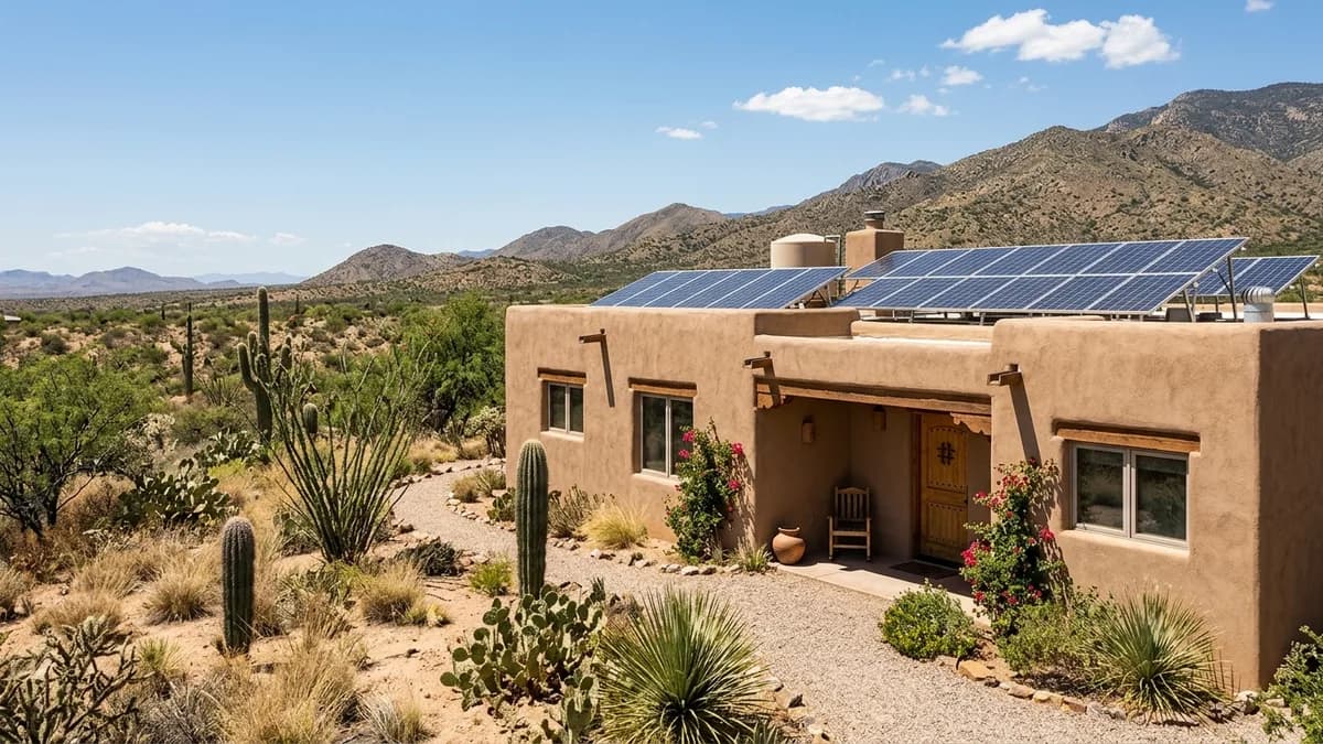 Residential home with solar panels Aerial view of residential solar installation - How Much Do Solar Panels Cost in 2026?