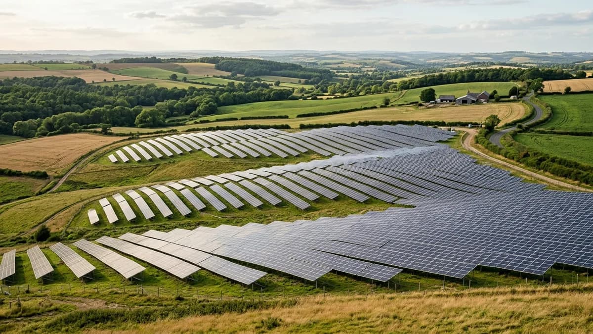 Solar farm on leased land in Virginia Agrivoltaic solar farm on grazing land in Virginia - Solar Farm Lease