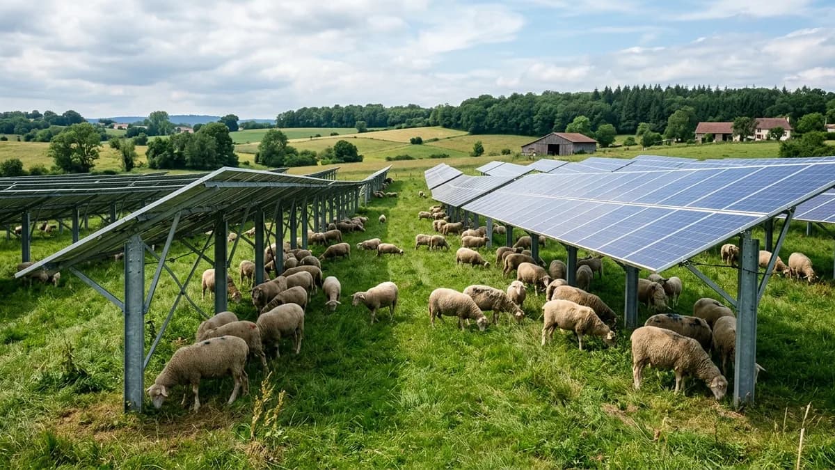Solar farm on leased land in Alaska Solar panels generating income on farm acreage in Alaska - Solar Farm Lease
