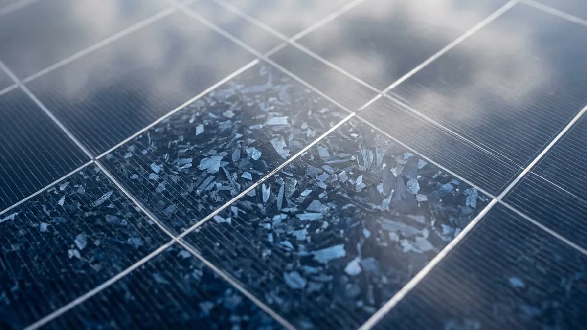 Solar panels under blue sky in Florida Row of solar panels producing renewable energy in Florida - Battery Storage