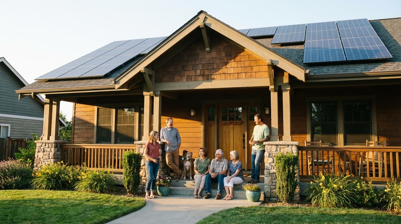 Solar Lease Cost in Utah Family enjoying solar-powered home in Utah - Solar Lease Cost